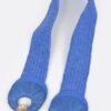 Faux Straw Two-Buckle Elastic Waist Belt