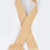 Faux Straw Elastic Waist Belt – Neutral Straw Finish