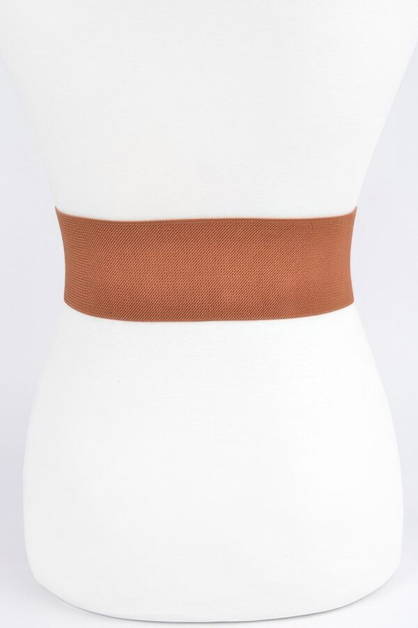 Slim Metal Buckle Elastic Belt – Polyurethane and Stretch
