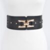 Slim Metal Buckle Elastic Belt – Polyurethane and Stretch