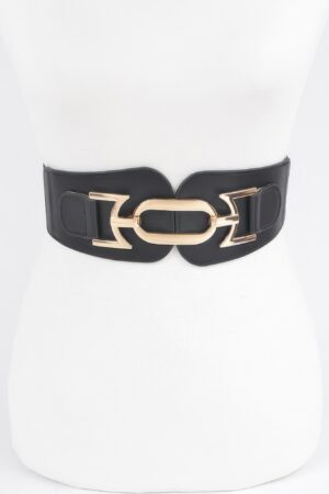 Metal-Buckle Elastic Belt – Neutral Polyurethane