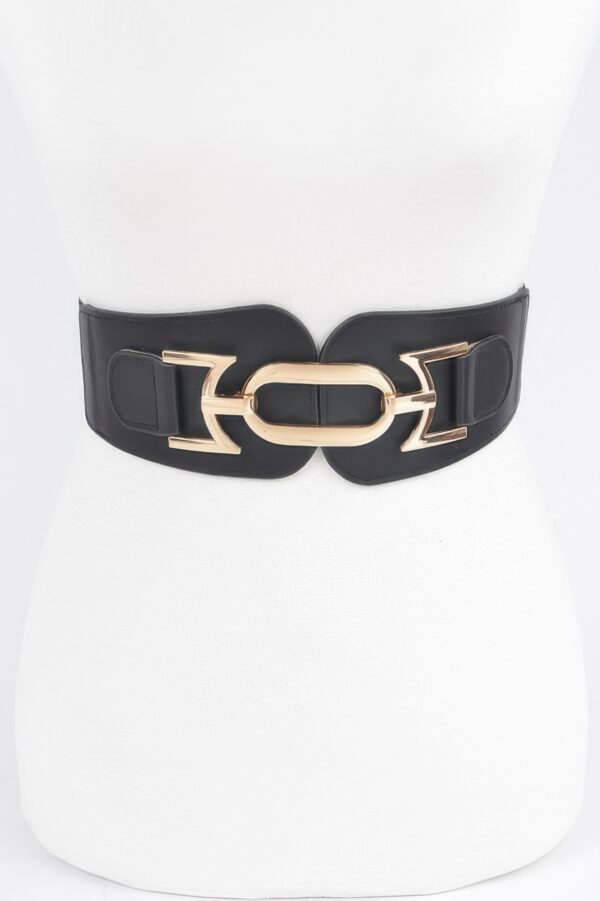 Metal-Buckle Elastic Belt – Neutral Polyurethane