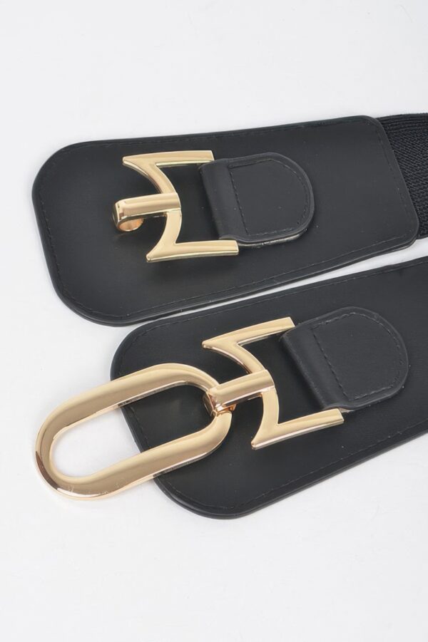 Metal-Buckle Elastic Belt – Neutral Polyurethane