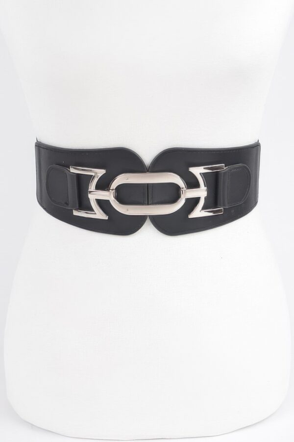 Metal-Buckle Elastic Belt – Neutral Polyurethane