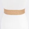 Round Bamboo Buckle Elastic Belt – Handmade