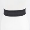 Plus-Size Wide Elastic Belt with Oversized Buckle