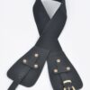 Plus-Size Wide Elastic Belt with Oversized Buckle
