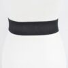 Wide Metal-Link Plus Size Elastic Belt – High-Shine