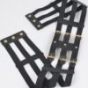 Wide Elastic Belt with Metal Link Front – Plus Size
