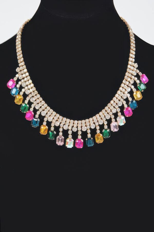 Rhinestone Choker – Fully Encrusted, Approx. 20″