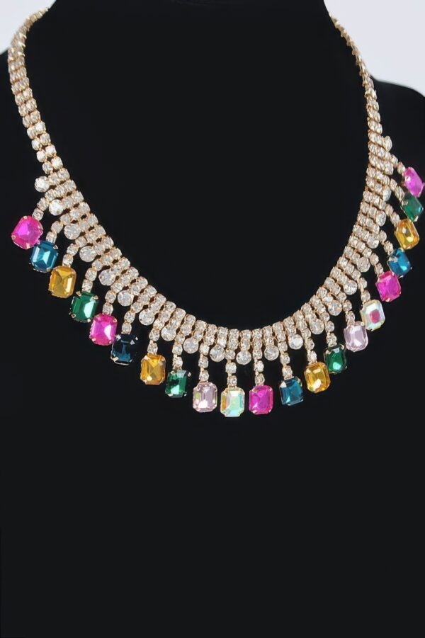 Rhinestone Choker – Fully Encrusted, Approx. 20″