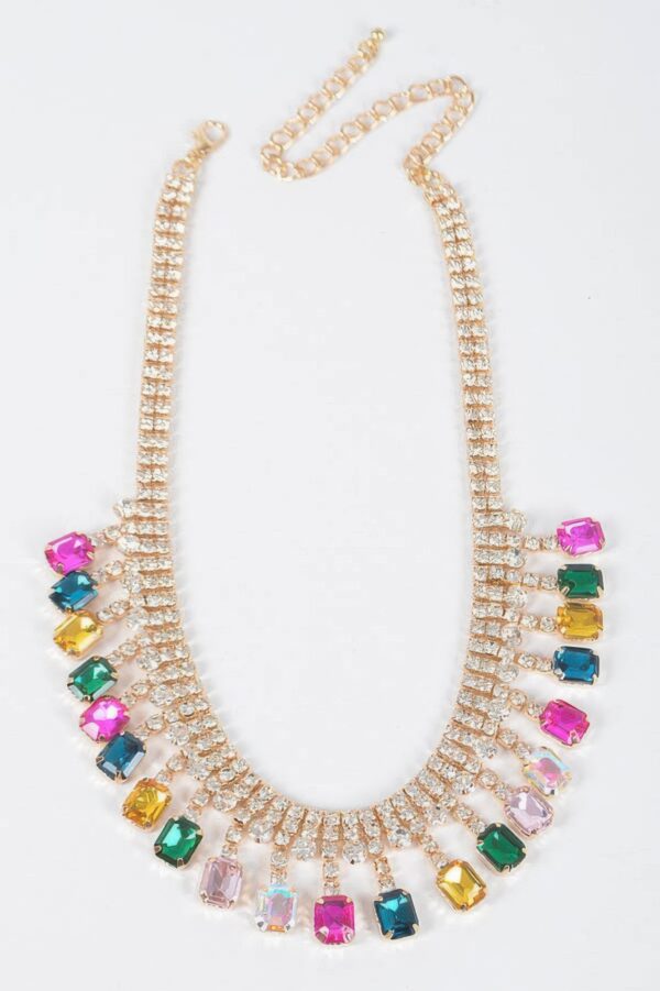Rhinestone Choker – Fully Encrusted, Approx. 20″