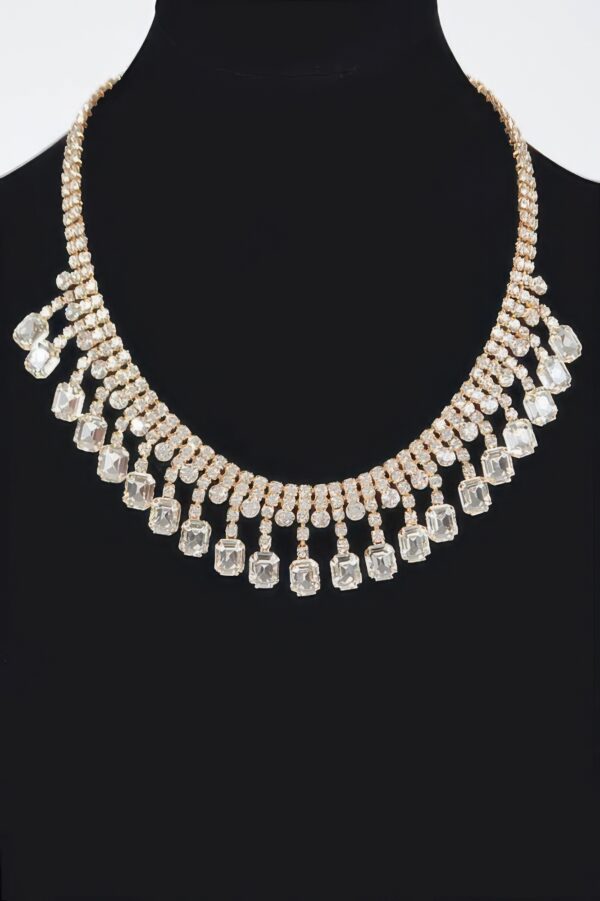 Rhinestone Choker – Fully Encrusted, Approx. 20″