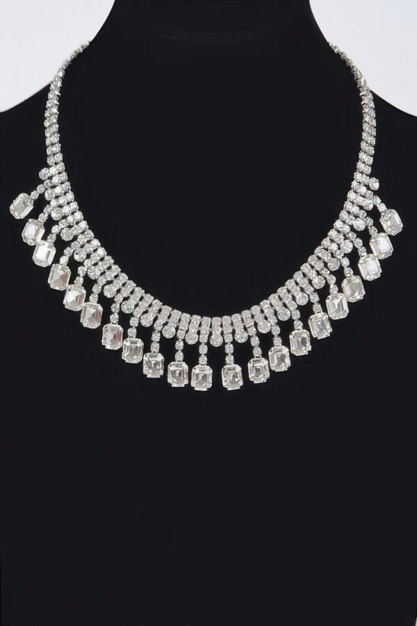 Rhinestone Choker – Fully Encrusted, Approx. 20″