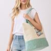 Beach Bum Terry Tote – Palm & Surf Graphic