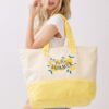 Hello Summer Terry Tote – Lemon Motif Terrycloth