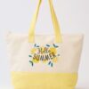 Hello Summer Terry Tote – Lemon Motif Terrycloth