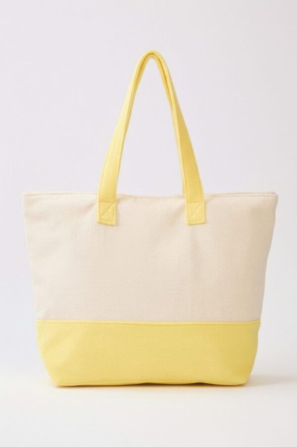 Hello Summer Terry Tote – Lemon Motif Terrycloth