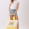 Hello Summer Terry Tote – Lemon Motif Terrycloth