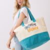 Take Me To The Beach Terry Tote – Palm & Wave