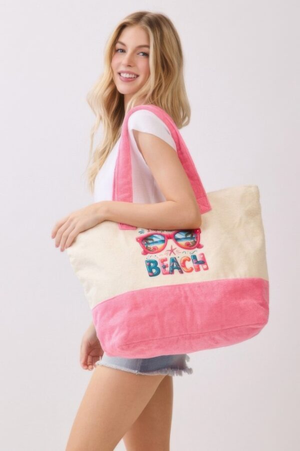 Beach Terry Tote – ‘Life Is Better At The Beach’ Graphic
