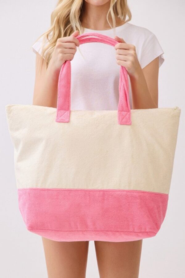 Vacay Mode Terry Tote – Fruit Graphic Beach Bag