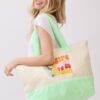 Terry Tote with Playful Beverage Graphic