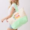 Terry Tote with Playful Beverage Graphic