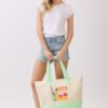 Terry Tote with Playful Beverage Graphic