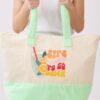 Terry Tote with Playful Beverage Graphic
