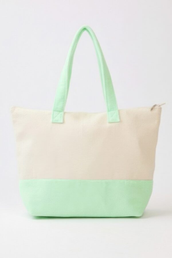Terry Tote with Playful Beverage Graphic