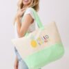Hello Summer Terry Tote – HELLO SUMMER Graphic Beach Bag