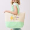 Hello Summer Terry Tote – HELLO SUMMER Graphic Beach Bag