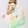 Hello Summer Terry Tote – HELLO SUMMER Graphic Beach Bag