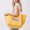 2-in-1 Vintage Canvas Tote – Shoulder or Bucket with Holiday Patch