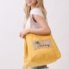 2-in-1 Vintage Canvas Tote – Shoulder or Bucket with Holiday Patch