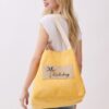 2-in-1 Vintage Canvas Tote – Shoulder or Bucket with Holiday Patch