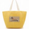 2-in-1 Vintage Canvas Tote – Shoulder or Bucket with Holiday Patch