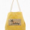 2-in-1 Vintage Canvas Tote – Shoulder or Bucket with Holiday Patch