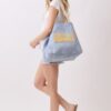2-in-1 Vintage Canvas Tote – Shoulder or Bucket with Holiday Patch