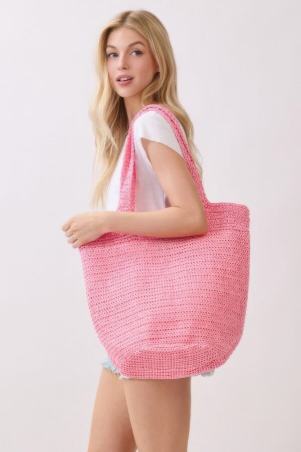 Round-Bottom Woven Tote Bag – Handmade Strap