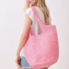 Round-Bottom Woven Tote Bag – Handmade Strap