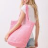 Round-Bottom Woven Tote Bag – Handmade Strap