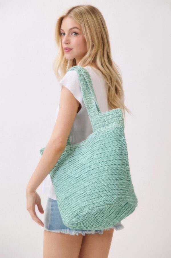 Round-Bottom Woven Tote Bag – Handmade Strap