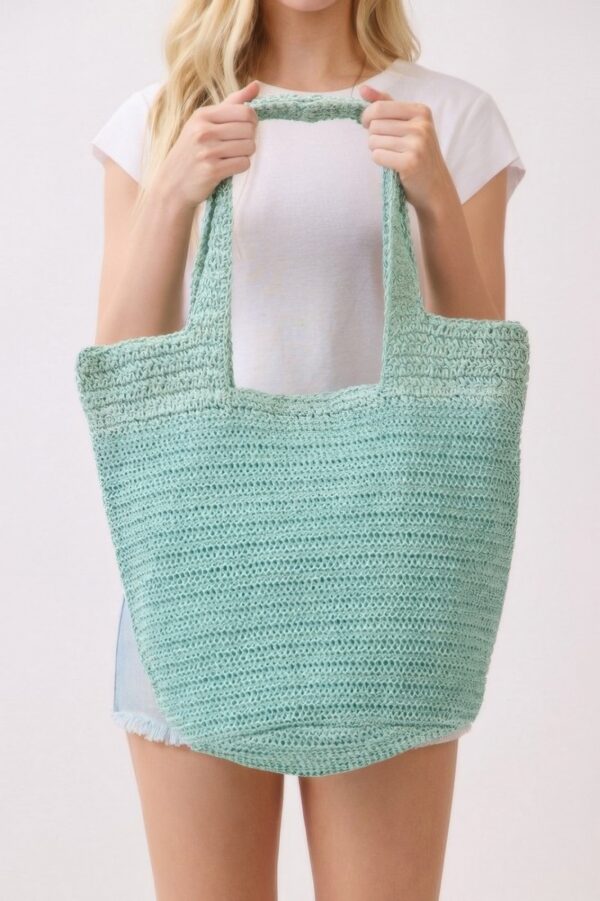 Round-Bottom Woven Tote Bag – Handmade Strap