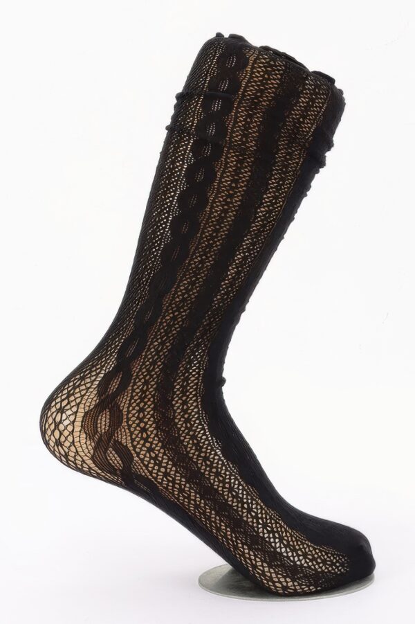 Cotton Stretch Socks with Lace Trim – Dress Hosiery