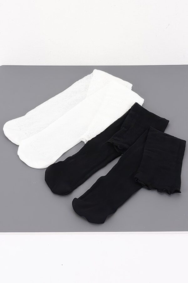 Cotton Stretch Socks with Lace Trim – Dress Hosiery