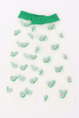 Cotton Stretch Socks – Bright Fruit Print