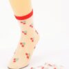 Cotton Stretch Socks – Bright Fruit Print