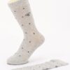 Polka Dot Cotton Stretch Dress Socks with Bow